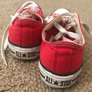 Red CONVERSE sneakers